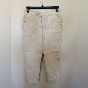 Percival 100% Linen Tailored Pleated Suit Pants